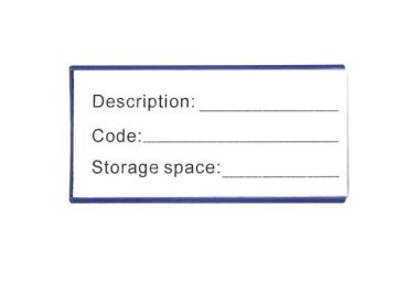 Functional Simple Design Plastic Case Magnetic Label Holder Used In Warehouse 5x10cm 31044