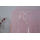 100% Polyester Ribbon Mosquito Nets Pink Circular Canopy