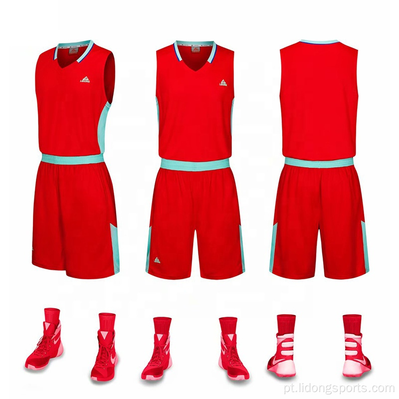 Novo design de camisa de basquete de sublimação de design