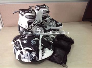 Original new SkatingStart stepless resizable roller skates inline with full protective gears for adults and children