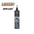 Lensen 2000 Puffs e-cigarette bar使い捨て蒸気ペン