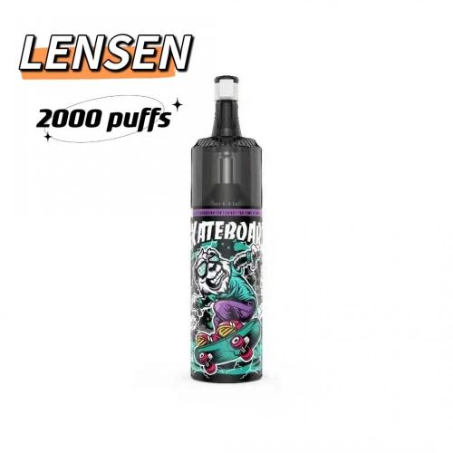 Lensen 2000 puflar e-sigara çubuğu tek kullanımlık vape kalem