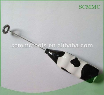 Electric Milk Frother With Cow Pattern