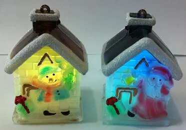 LED Christmas Boutique Desk Lamp Small House Serise