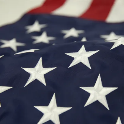 Custom High Quality 3x5ft Nylon Polyester American Flag with Embroidered Stars and Stripes