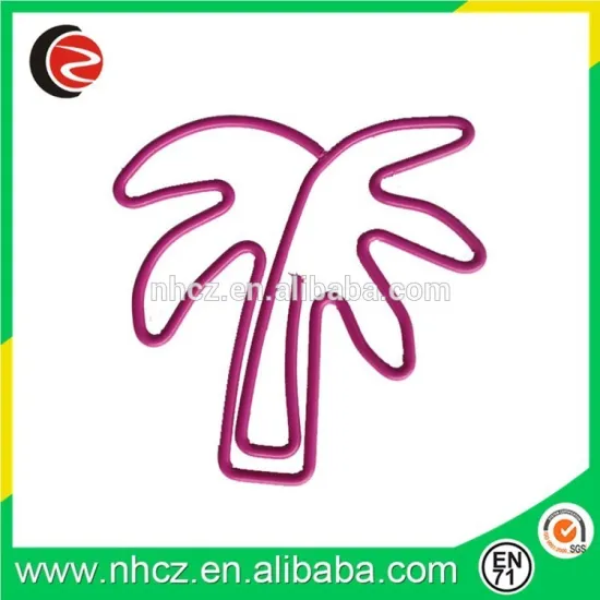 Tree shaped paper clips for office/school use