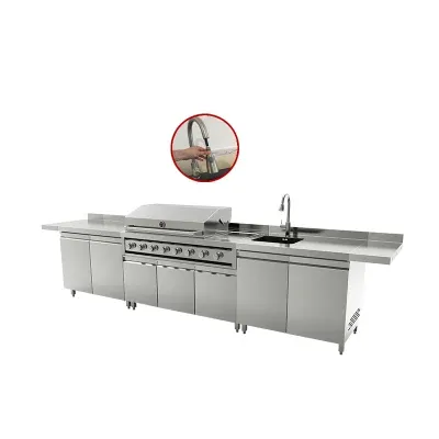 Ready to Assemble Garden Indoor BBQ Grill Indoor BBQ Cabinets Kitchen for Home