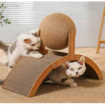 Cat Scratching Ball Toy Wooden Grinding Paw