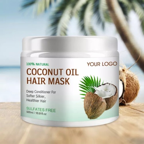 Óleo de coco Cuidado com cabelo -in -in -condicionador creme