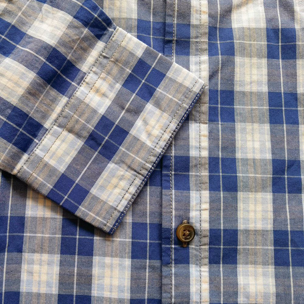 Plaid Men S Long Sleeve Shirt 100 Cotton Daily Shirts