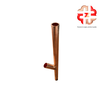 Special Shaped Three Way Copper Pipe Fittings
