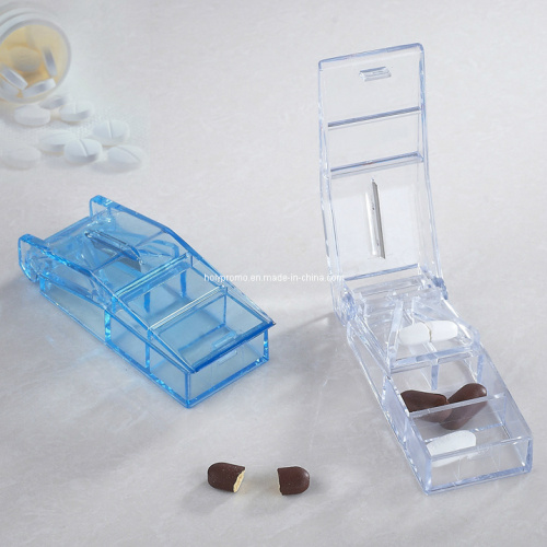 Plastic Medicine Cutter with Tablet Container