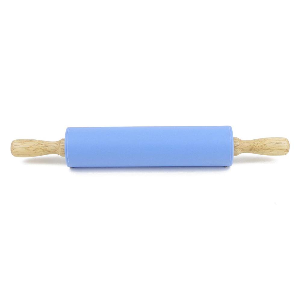 Silicone Rolling Pin wood handle