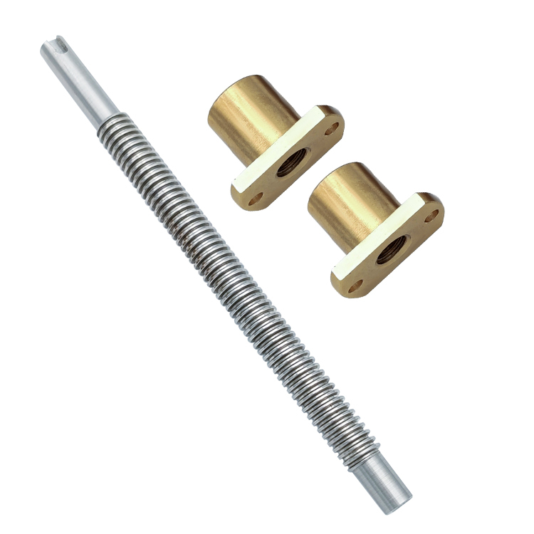CNC 32mm Trapezoidal Threaded Rod - TR32*6mm Brass Lift and Gearbox Lead Screw