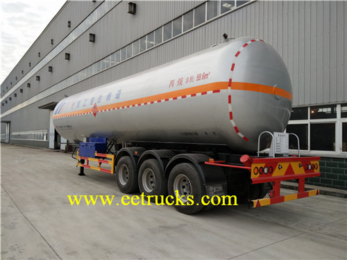 59.5 CBM 25 TON Propane Trailers Usafirishaji