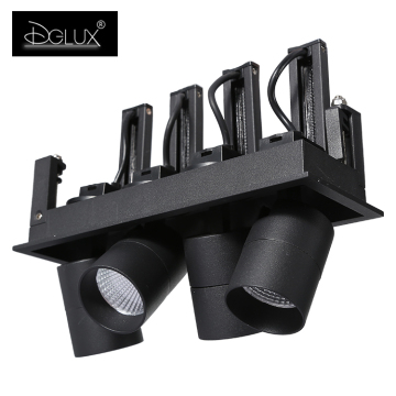 Dglux indoor LED DOWN LICHT: Verstelbaar aluminium IP20 Ingebracht COB 10-20W Surface Mounted