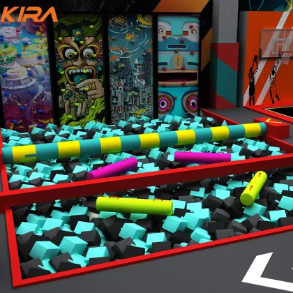 Kids Fun Amusement Park: Plastic Indoor Playground with Trampoline