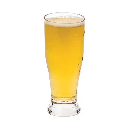 White Plastic 12oz Beer Glass - Outdoor SAN PC Beer Cup