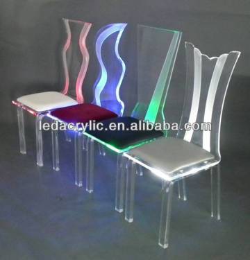 led lighted acrylic chair