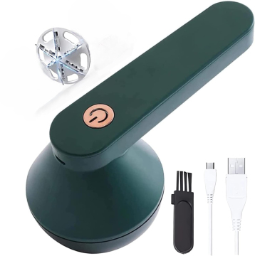 USB Rechargeable Fabric Shaver - Remove Lint and Pills from Clothes & Furniture