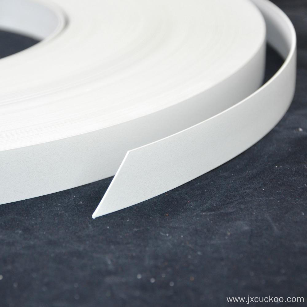 Leather finish PVC edge banding tape for shelves