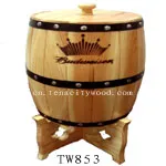 wooden barrel