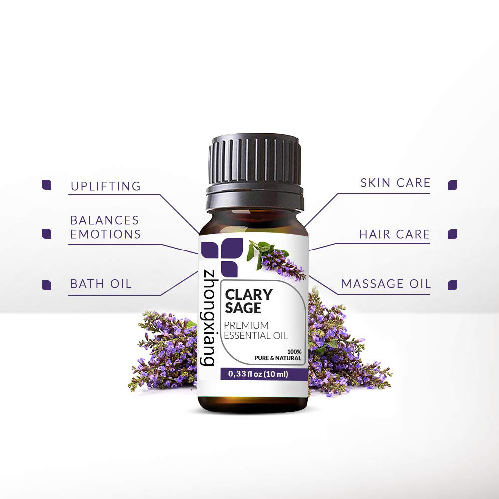 100% Pure natural organic clary sage oil