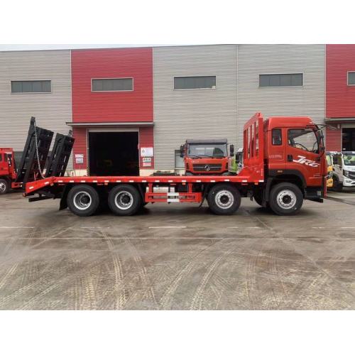 Excavator pedrail machine transportation flat bed truck