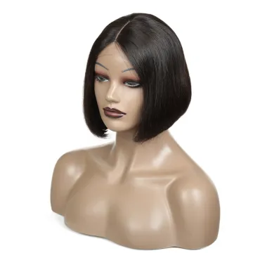 Short Lace Front Bob Wigs Human Hair Lace Front Human Hair Wigs Brazilian  Glueless Short Bob  T part  8inch bob wig straight