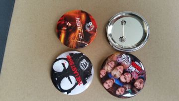 High quality button badge with satey pin