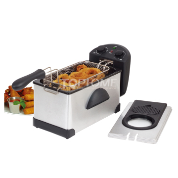 3L Electric Deep Fryer: Perfect for Timed Cooking of Chicken, Fries, and More