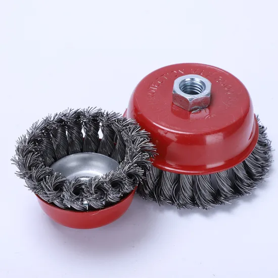 Electric Steel Brush Twisted Wire Bowl Type Stainless Steel Wire Brush for Angle Grinder Rust Polishing