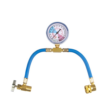 Car Refrigerant Charging Hose Kit with Gauge