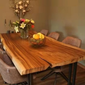 Live Edge Modern Factory Price Wooden Kitchen Furniture Solid Walnut Wood Slab Restaurant Dining Table Top" 

However, this is quite a long title. A more concise version could be:

"Factory Price Live Edge Walnut Wood Dining Table Top