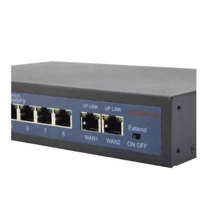 8 Port POE Switch 10/100Mbps with 52V Power Supply for IP Camera Networks