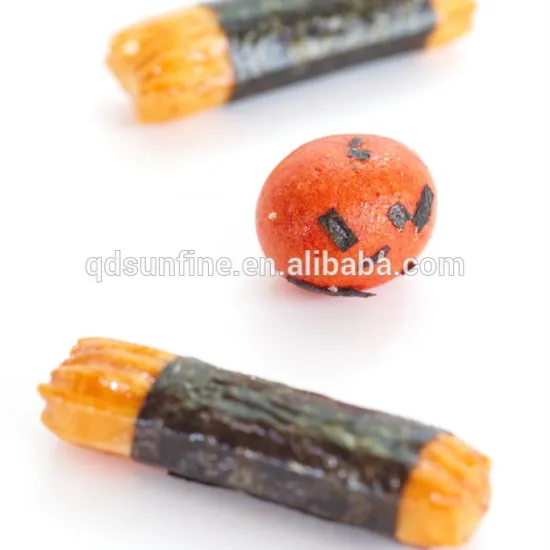 Chinese seaweed snacks mixed rice crackers