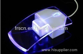 Charming Light Wired Diaphaneity Colorful Mouse 
