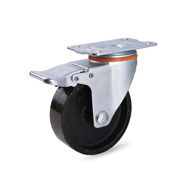 Medium Duty Cast Iron Brake Casters