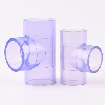 واضح PVC المساواة المحملة SCH80 8 ''