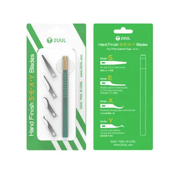 SEXY Hand Tool Blades Kit - 4-in-1 Glue Remover & Chip Cleaning Tool for Phone Motherboard
