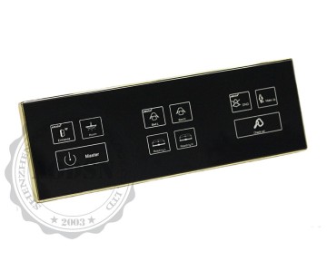 multi-functional hotel room bedside control panel for hotel automation system