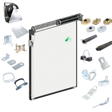 Roll-Up Door Fittings: 100x100mm Side Plate with Shaft Support and Bracket
