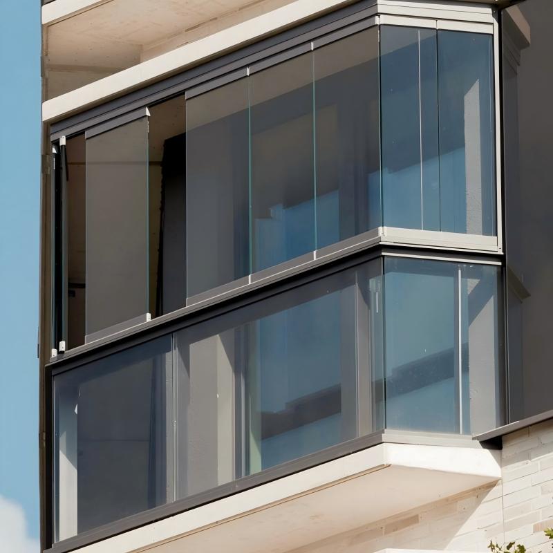 Solar shading curtain wall glass