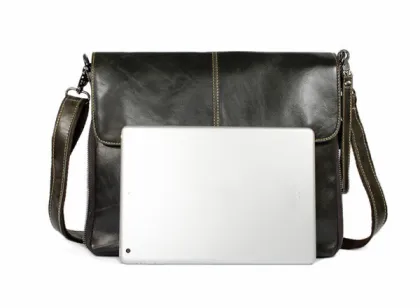 fashion men pure leather business bag and handbag