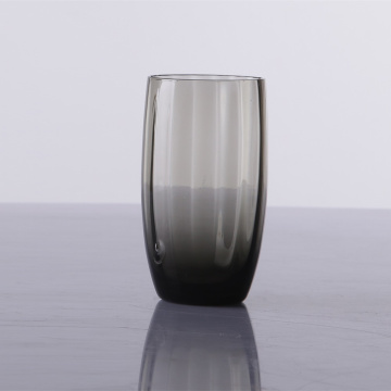 Unique Grey Colored Ribbed Wine Glasses