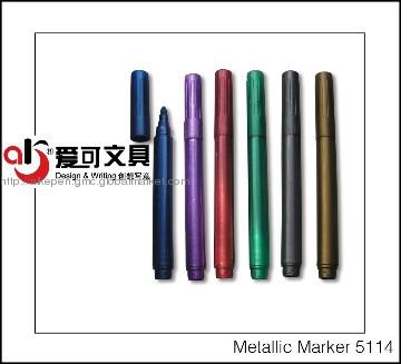 plastic metallic marker of fibre tip without clip