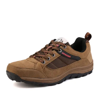 2016 Genuine leather outdoor hiking boots men boots hiking shoes camping sport shoes Climbing shoes