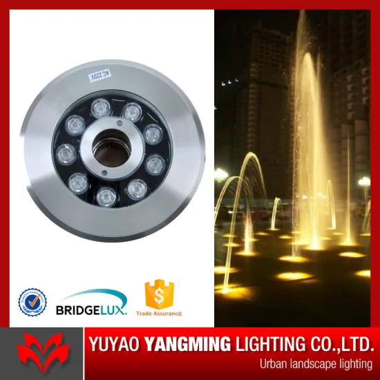 Stainless steel IP68 RGB LED underwater fountain lights