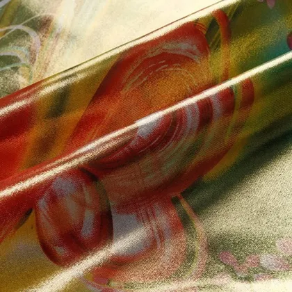100 percent polyester clothing satin african print fabric