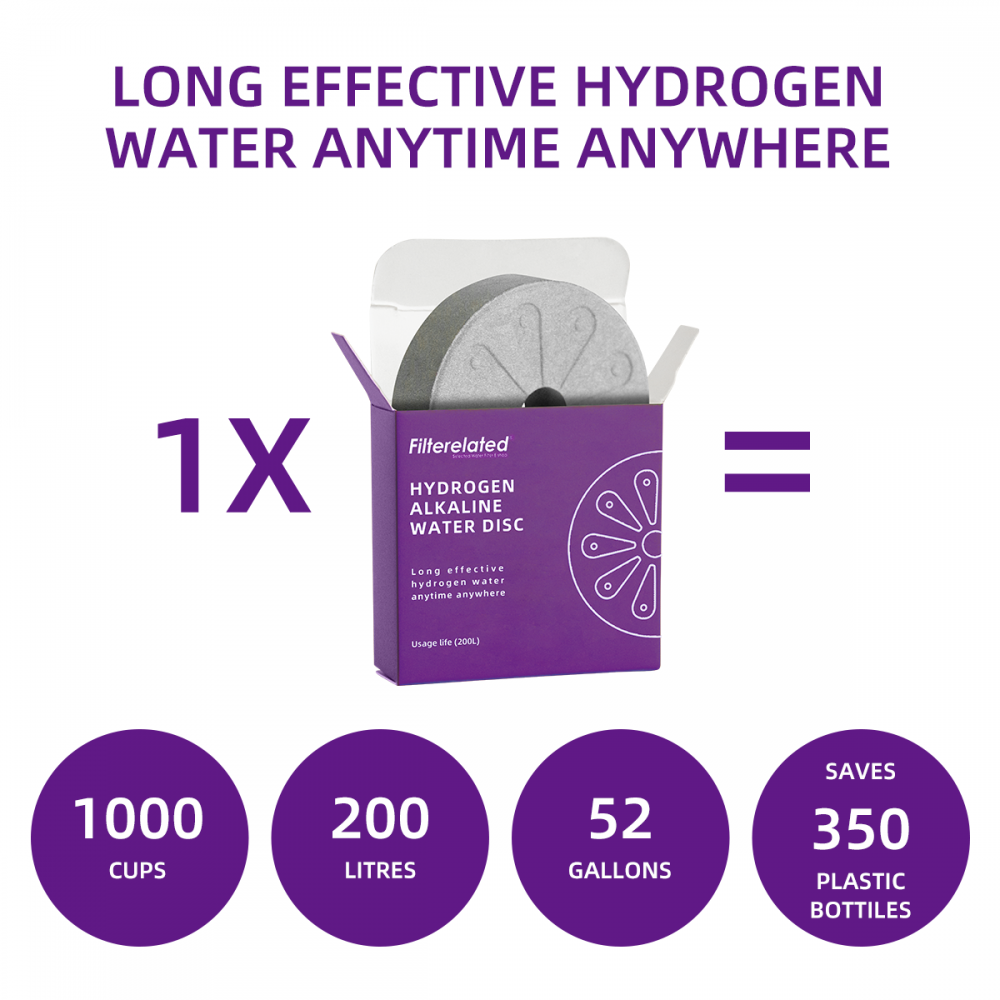 Disque filtre à haute dose à eau à hydrogène (pack à 3)